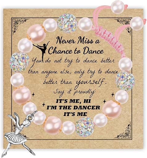 Sereney Dance Recital Gifts for Girls as Handmade Birthday Gift for Women New Grandma Sister in Law Friends Bestie Bracelets Best Friend Gift for Her