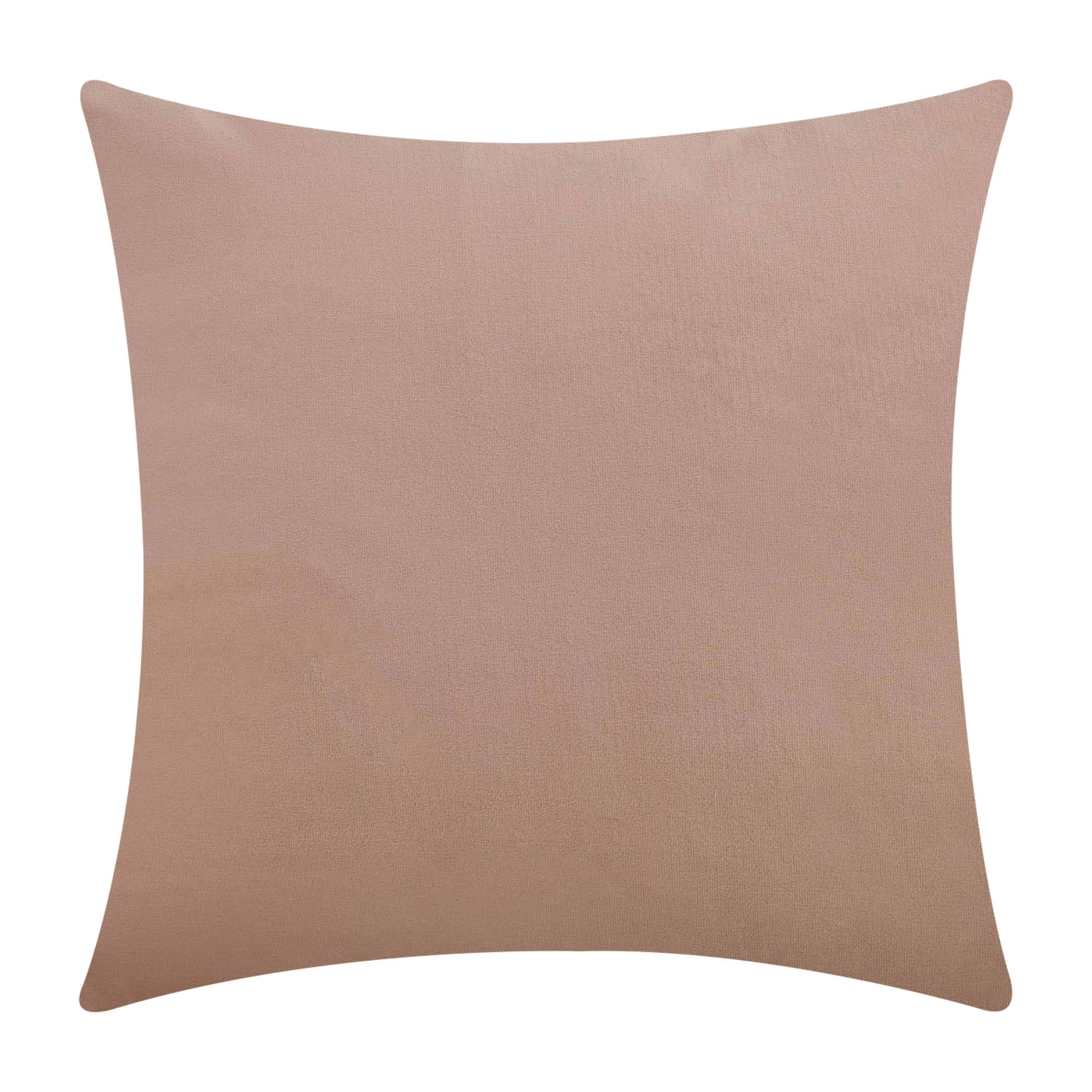 Home Brilliant Euro Pillow Cover 26 x 26 Large Pink Throw Pillow for Sofa Living Room Bedroom Velvet Pillow Cover 26x26, Misty Rose