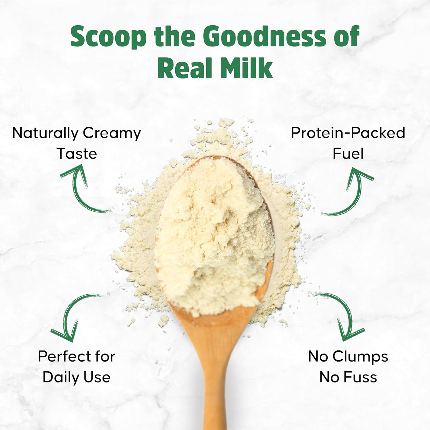 Stellar Whole Milk Powder – Powdered Milk for Baking, Cooking & Coffee | 100% Grass-Fed, rBST Free, Non-GMO, Gluten-Free Dry Milk Powder | 64 oz (4 lbs)