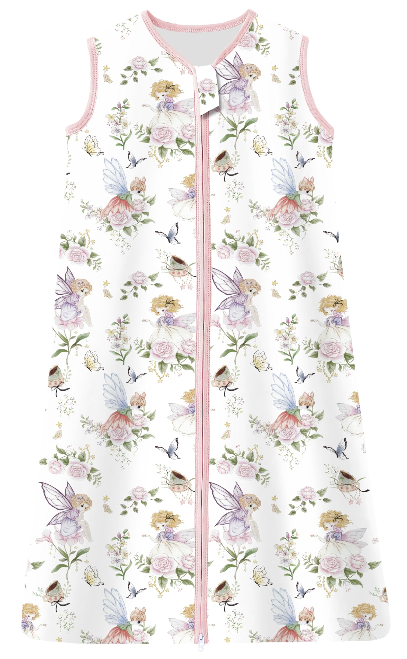 Chilsuessy 2er Pack Sommerschlafsack 1 Tog Baby Schlafsack Kleine Kinder Schlafanzug ohne Ärmel für Sommer und Frühling 100% Baumwolle