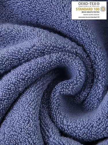 Miniatura 2 de Juego de 3 toallas de baño de alta calidad para niños (oso travieso), 1 toalla de baño, 1 toalla de mano, 1 toallita, secado rápido, 100% algodón,