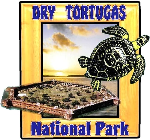 Miniatura 2 de CafePress Imán rectangular del parque nacional de Tortugas seco, imán de refrigerador de 3 x 2 pulgadas