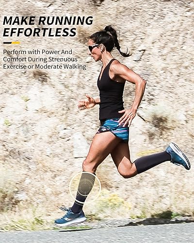 Miniatura 6 de CAMBIVO Calcetines de compresión para hombres y mujeres (236 pares) de 15-20 mmHg de compresión graduada para correr, hinchazón, vuelo, viajes,