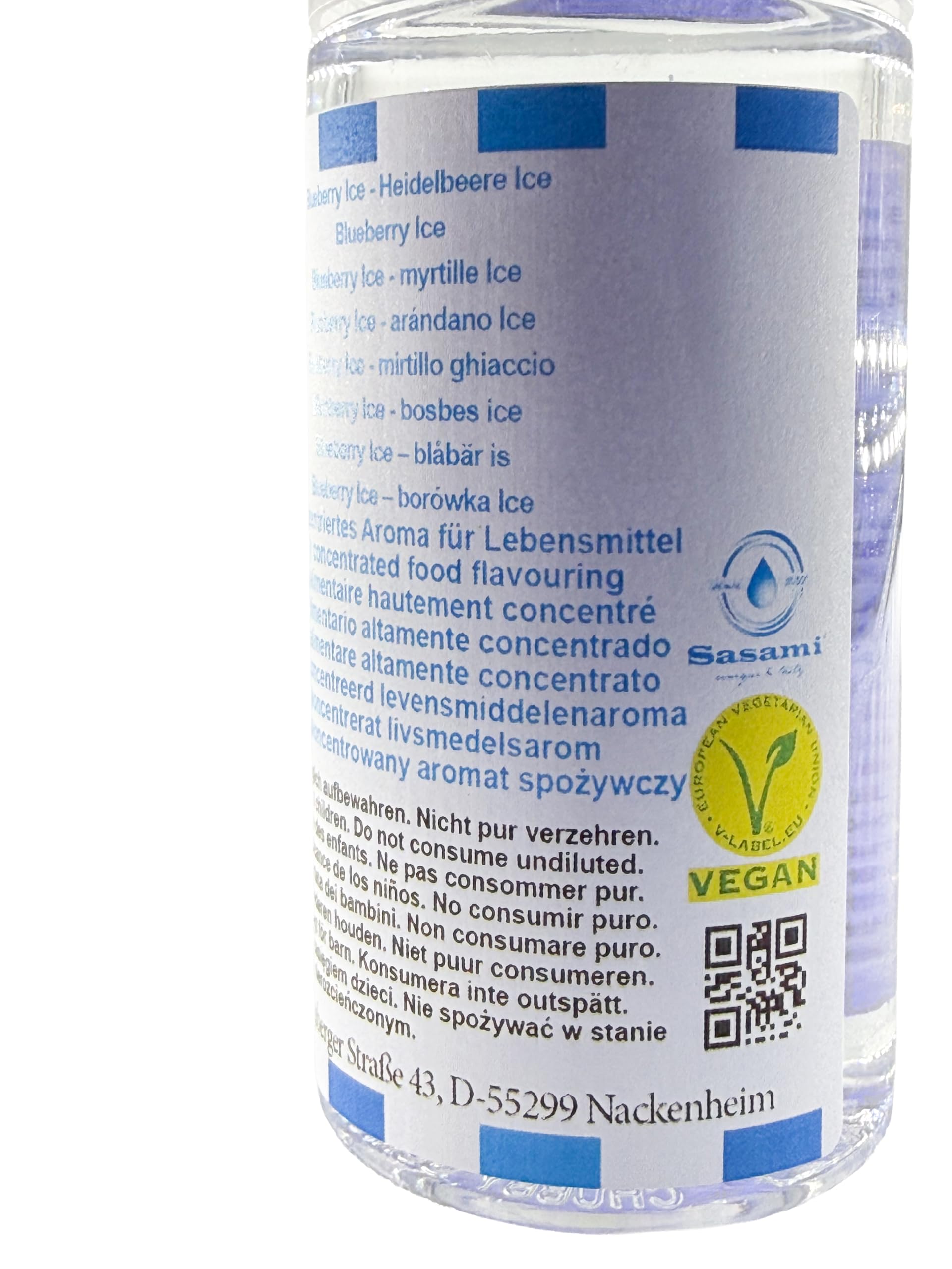 Blueberry Ice - arándano Ice aroma concentrado - Vegano - Sasami - 10ml