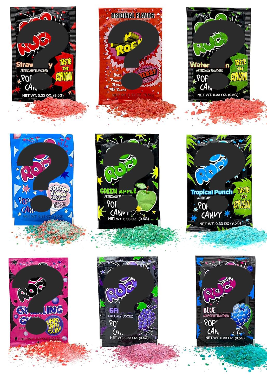 Pop Rocks Candy Random Variety Pack – 10 Count – Mix of Assorted