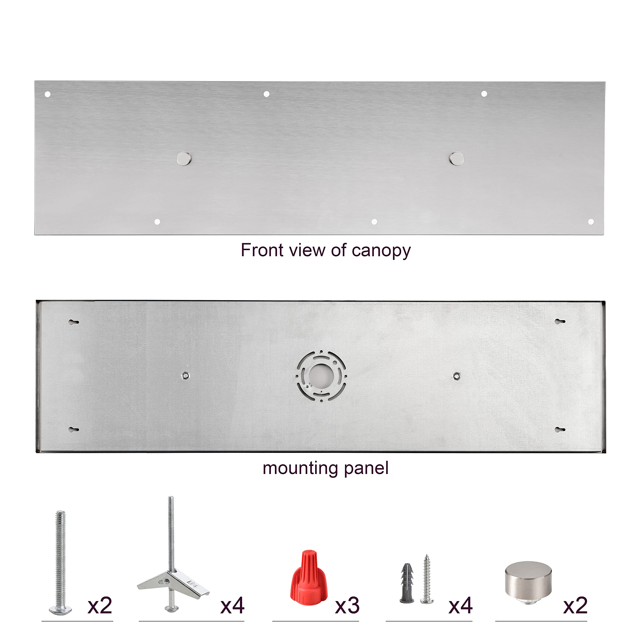 Six Pendant Light Linear Canopy Accessory Light Kit, 41-5/16