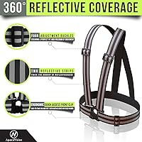 Vista 3 de Reflective Vest (2 Pack) Lightweight, Adjustable & Elastic Safety & High Visibility for Running, Jogging, Walking, Cycling