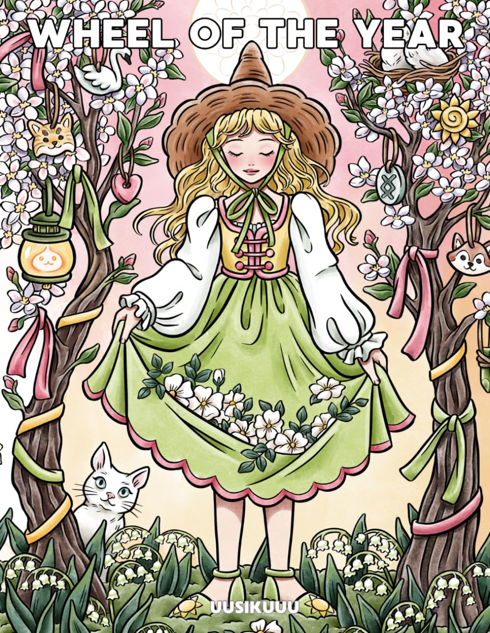 Wheel of the Year: Witch Coloring Book for Adults
