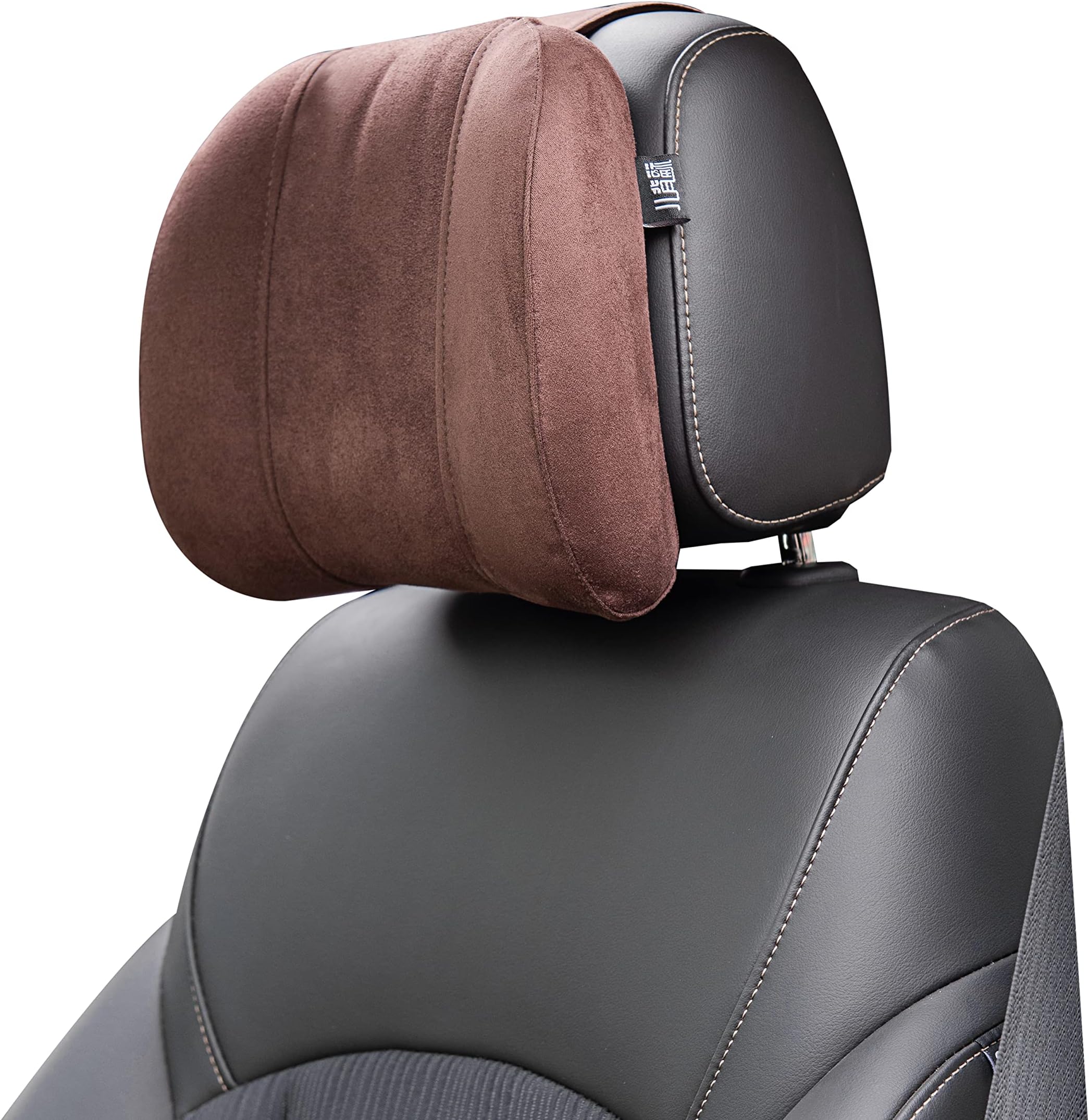 Car Headrest Pillow –Premium Memory Foam Ergonomic Car Pillow for Head Support & Comfort, Soft Washable Cover, Ideal for Long Drives and Travel