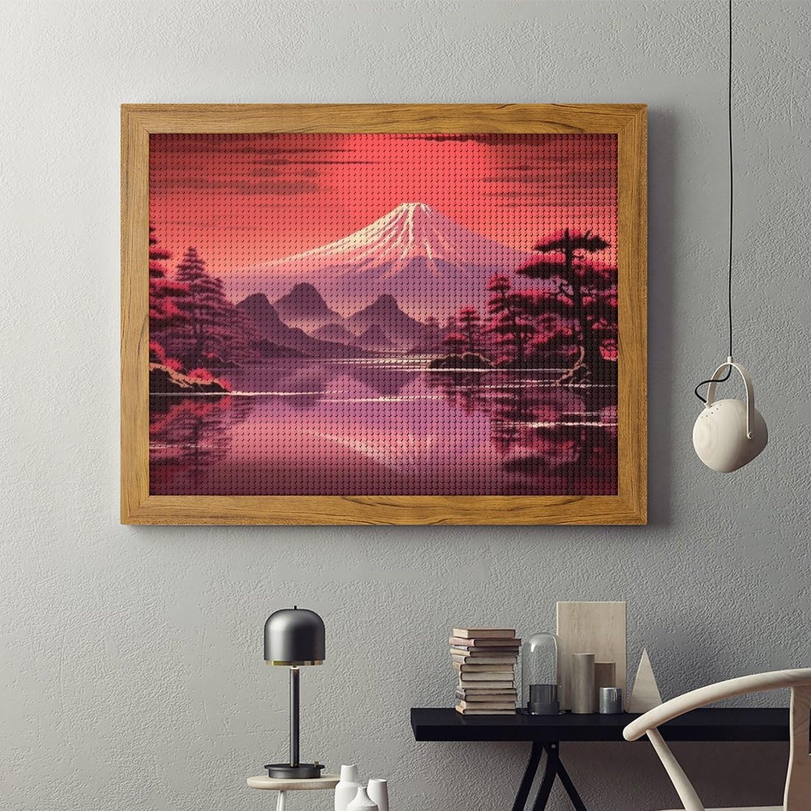 Amazon | ダイヤモンドアート キット 日本の赤富士 5D モザイク