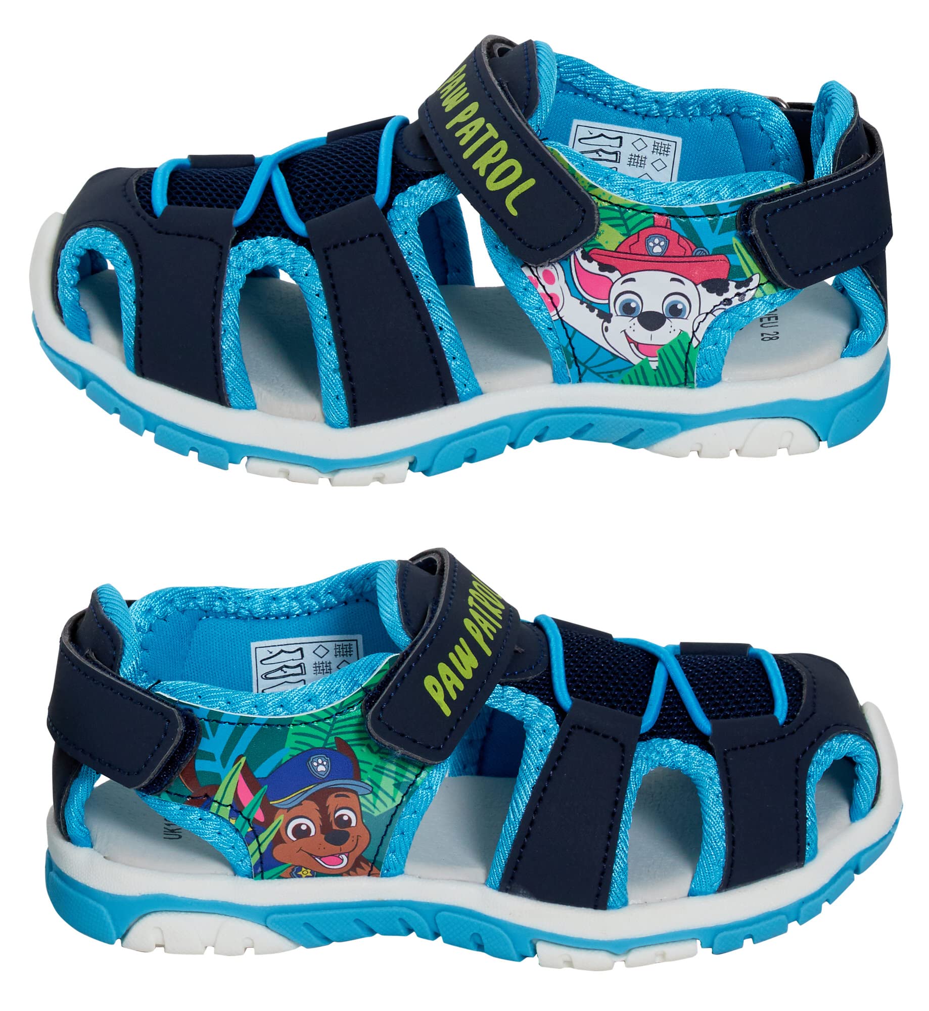 Paw Patrol Sandali Bambini, Sandali Sportivi con Punta Chiusa per Ragazzi Chase, Scarpe estive Aperte per Passeggiate.