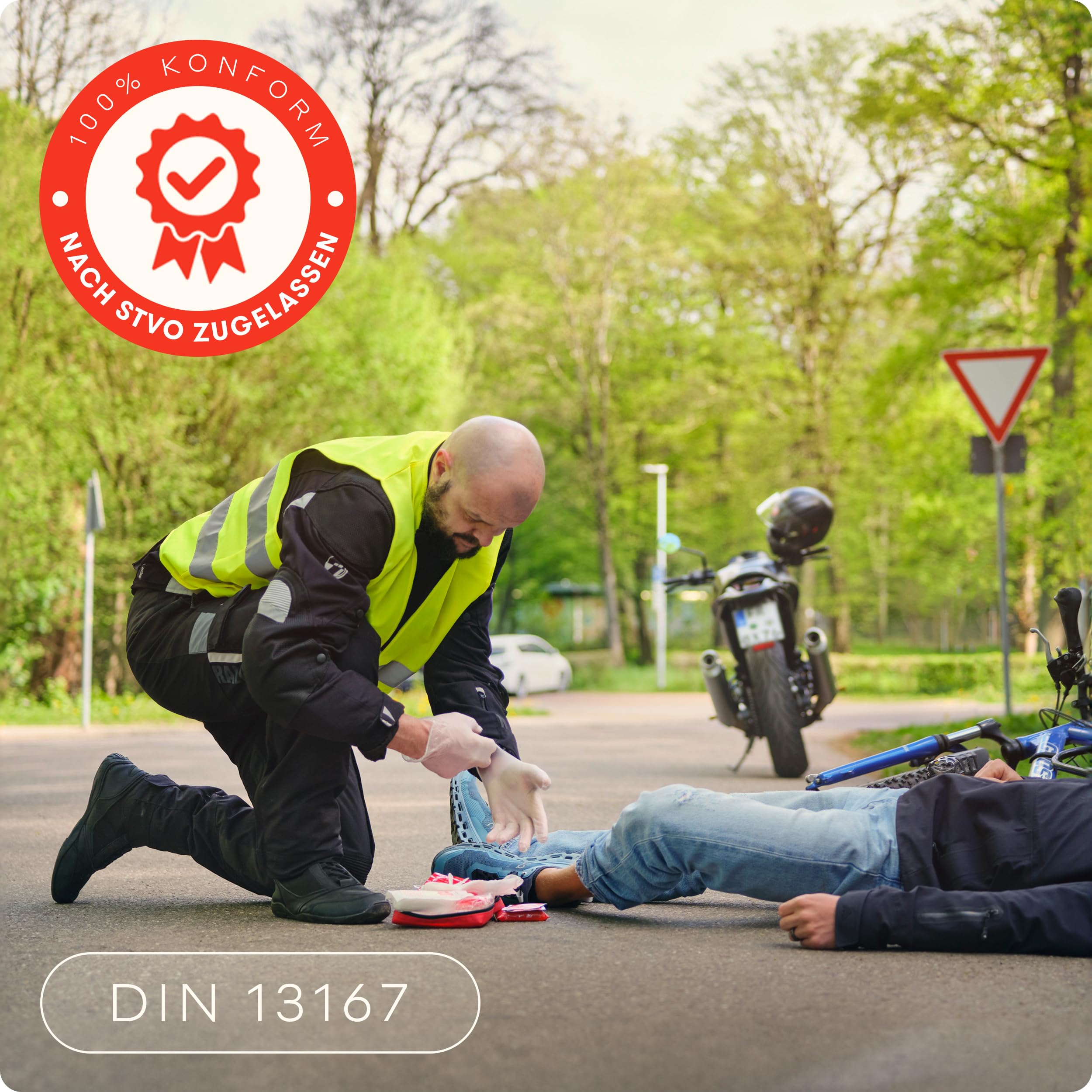 Kit Pronto Soccorso Moto Omologato DIN 13167 - Accessori Moto Viaggio