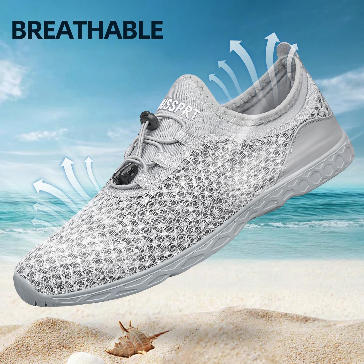 DOUSSPRT Men's Water Shoes Quick Drying Sports Aqua Shoes thumbnail
