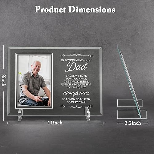 Miniatura 4 de Regalos de duelo por pérdida de papá, marco de fotos conmemorativo para la pérdida de padre, regalos de condolencia por pérdida de papá, regalo de