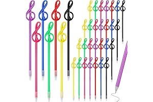 Variety Pack of 100 Note-Themed Musical Ballpoint Pens