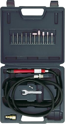 Chicago Pneumatic CP9104Q Kit - Herramienta de amoladora de lápiz de aire, soldador, carpintería, detalles de automóvil automotriz, pulidor de acero