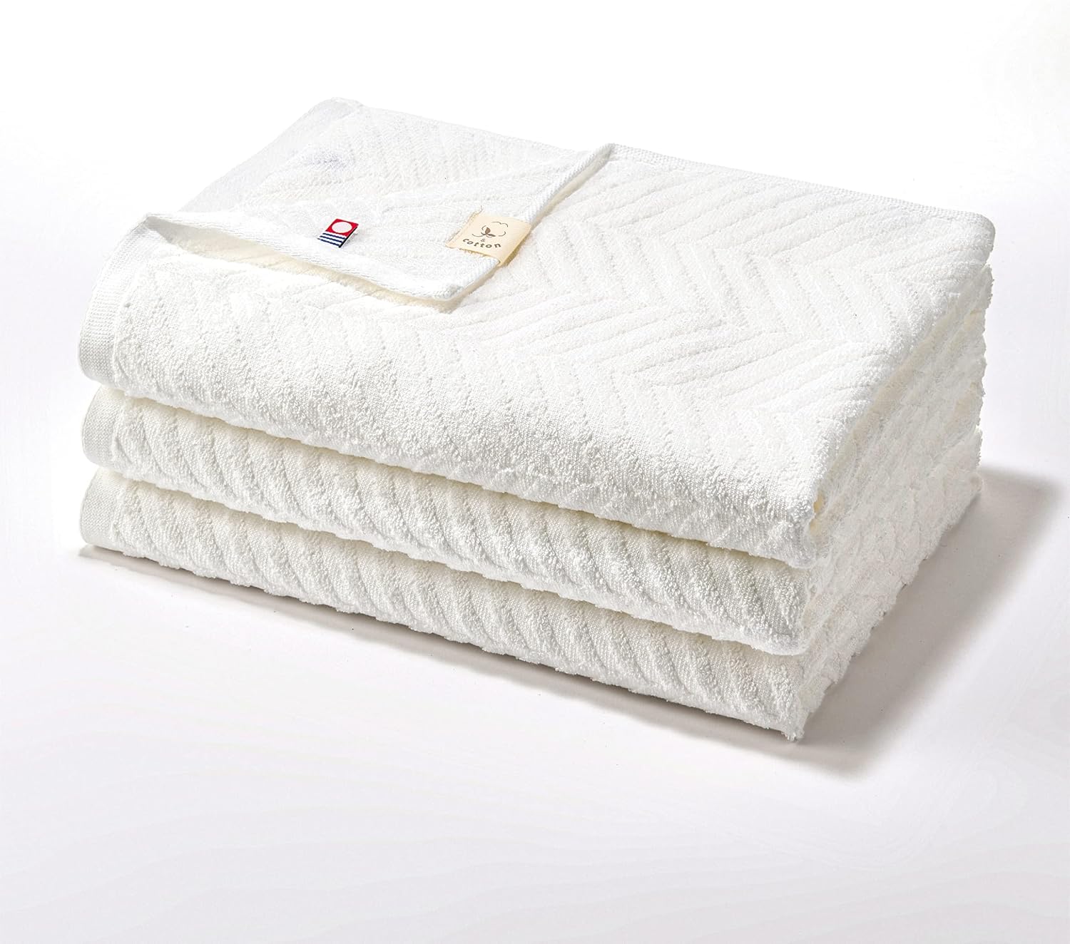 Imabari Bath Towel, Imabari, Large, Made in Japan, 100% Cotton, Imabari Towel, Bath Towel, Imabari Towel (Aze-Weave, 3)