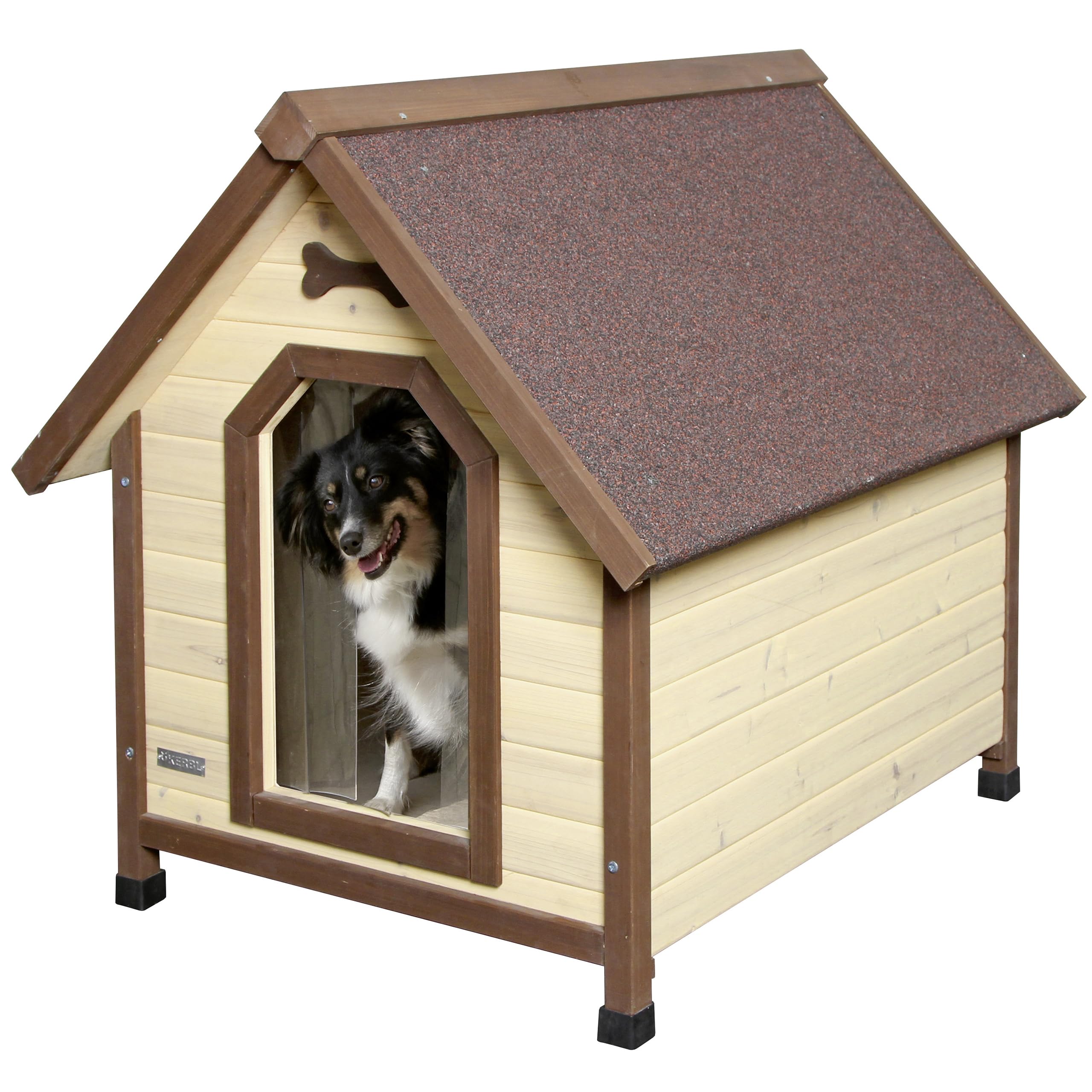 Sponsored Ad – Kerbl Dog House 4-Seasons 100 x 83 x 94 cm,Brown