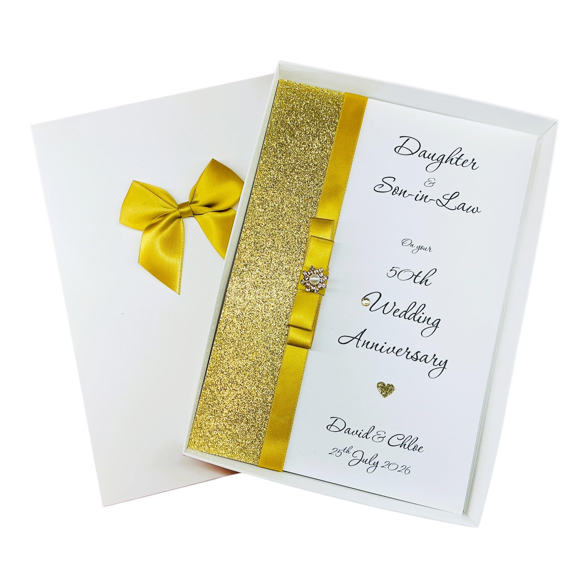 Daughter & Son-In-Law 50th Golden Wedding Anniversary Card - LB 166