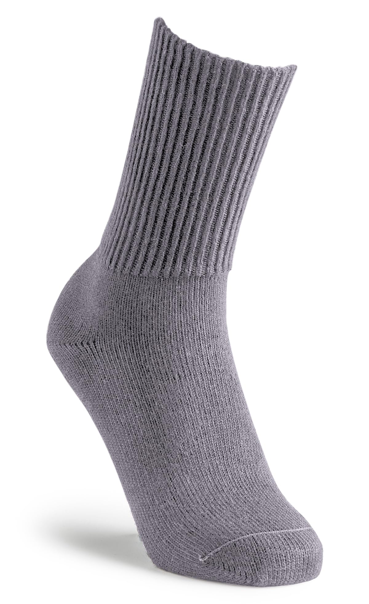 Cosyfeet Unisex Charcoal Cotton Comfort Socks - L
