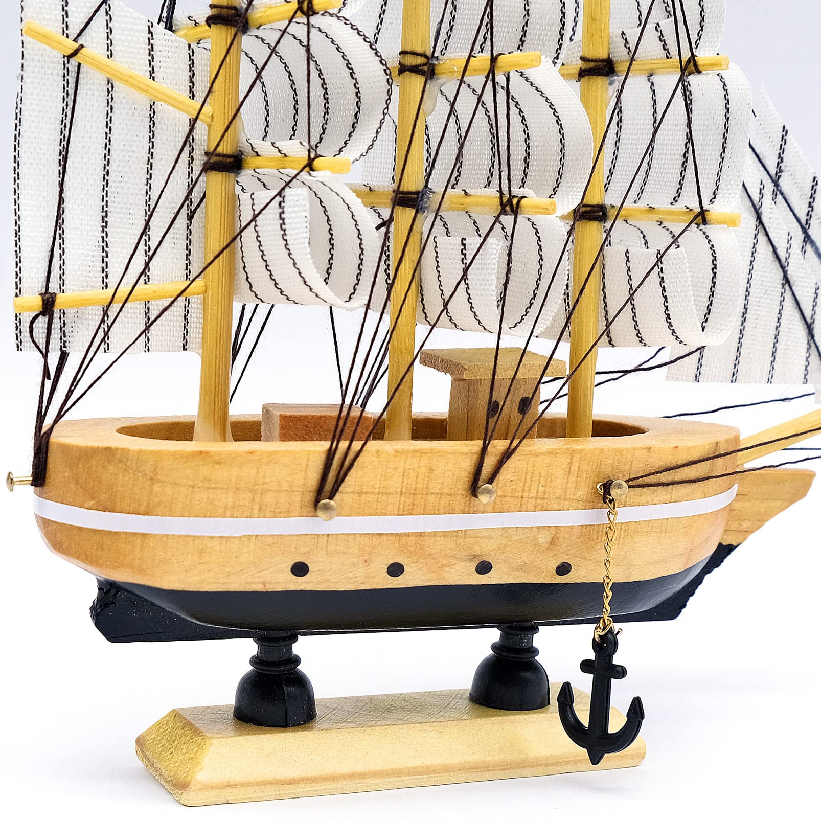 Set Di 6 Barche Da Pesca In Miniatura – Modellini Nautici In Resina Stile Vintage Mediterraneo Per Diorami, Case Delle Bambole E Acquari