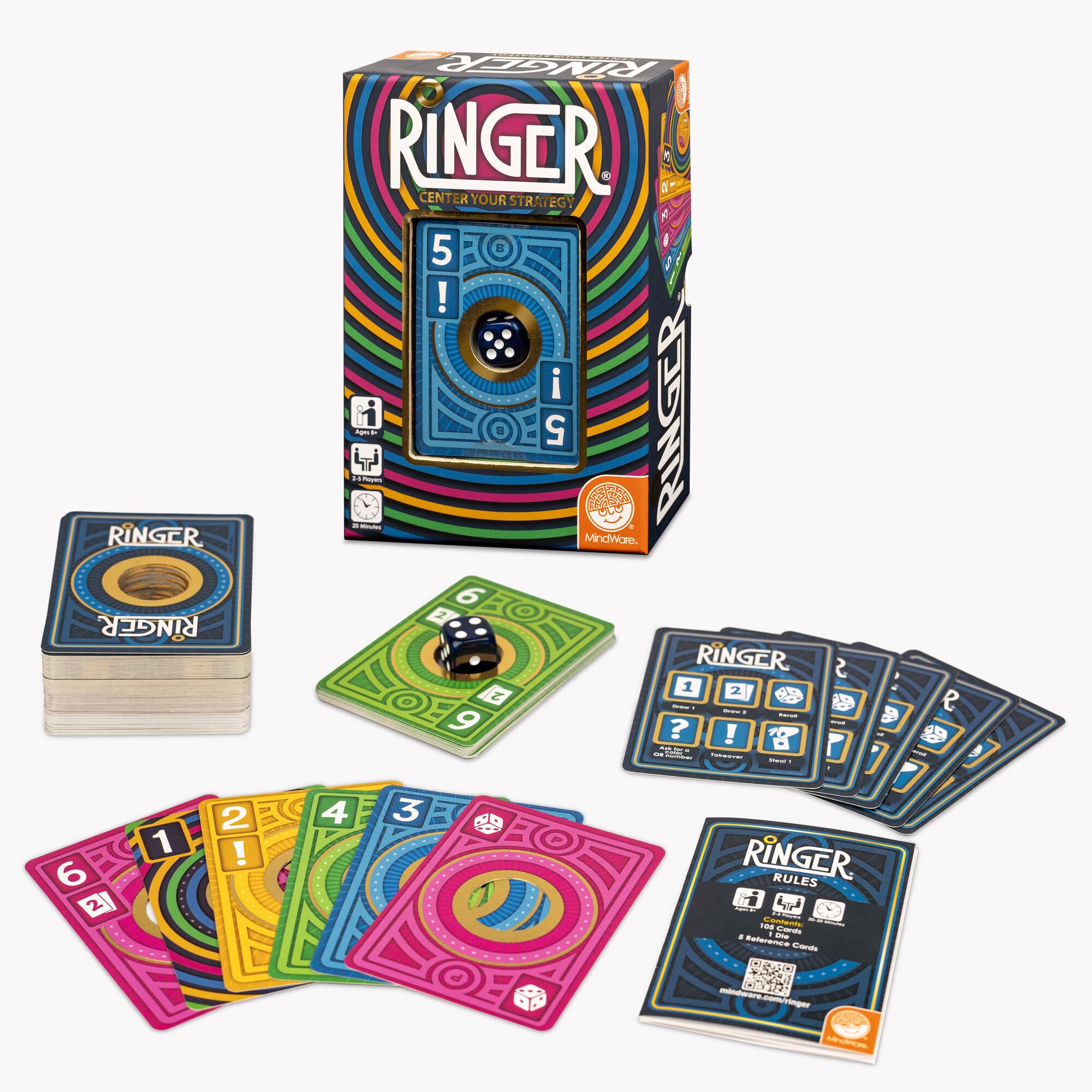 MindWare | Ringer | Family Card Game | Ages 8+ | 2-5 Players | 20+ Minutes Playing Time