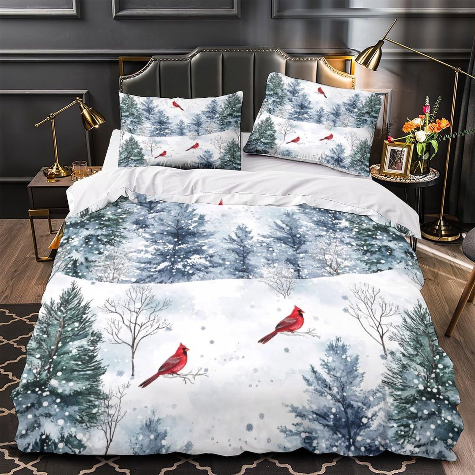 Parure de lit 3D chevaux au galop pour chambre d'enfant cocooning