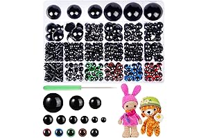 816 Pcs Colorful Eye Black for Amigurumi DIY Decor