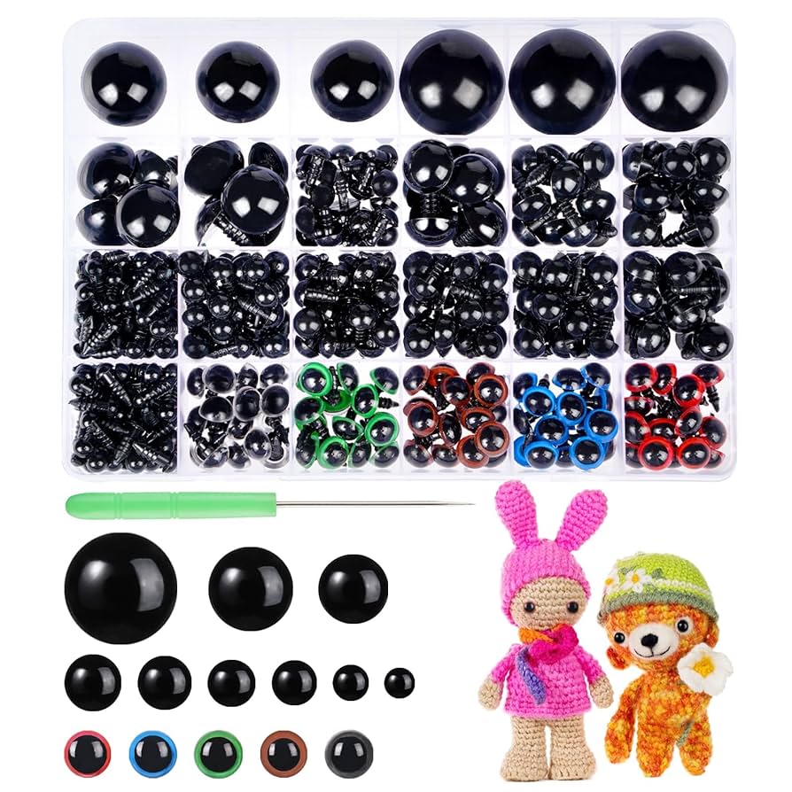 A6リフィルVarious stuffed animals 2100円 Amazon.com: Junreox 820pcs Safety Eyes for Amigurumi