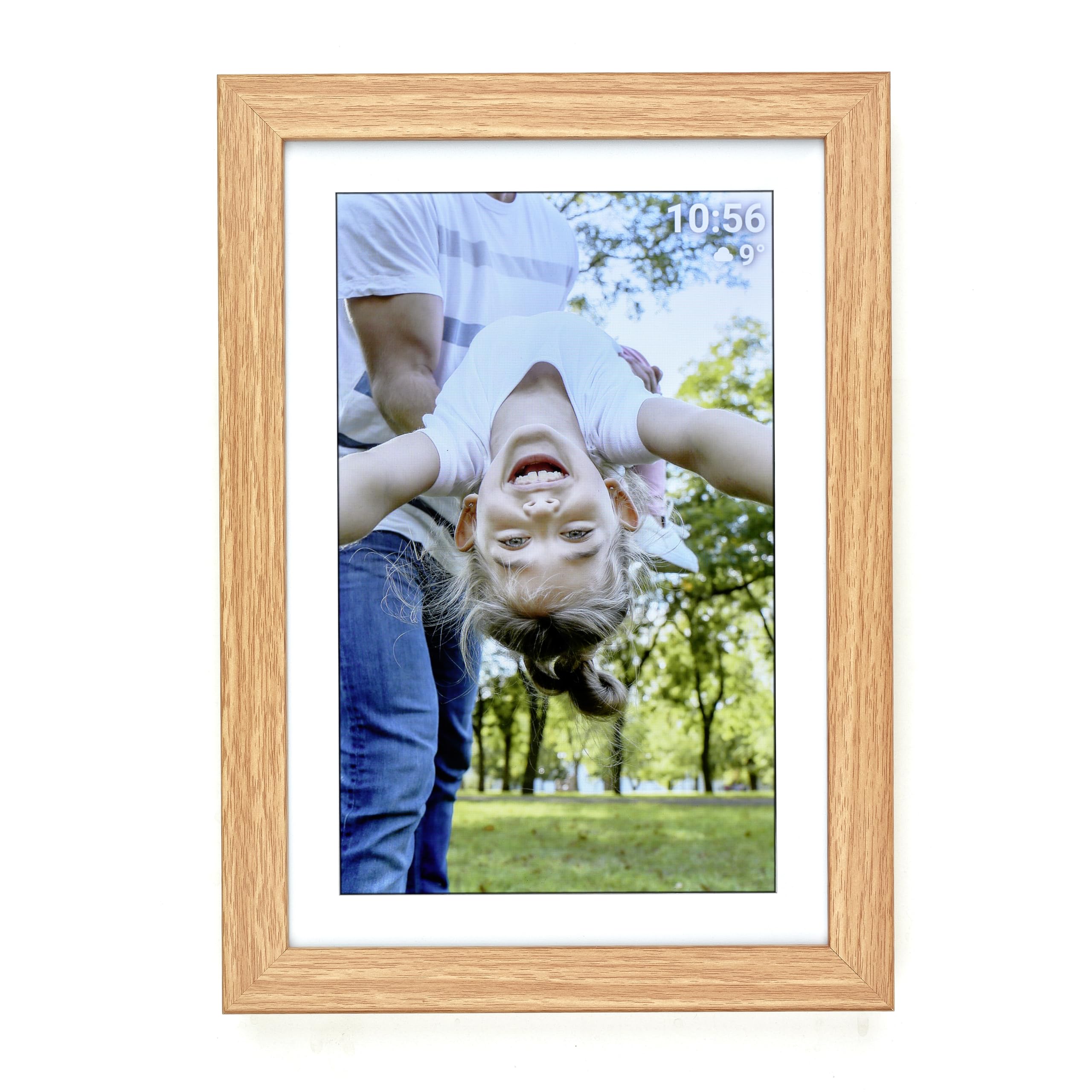 TFA Dostmann FRAMEO App cyfrowa ramka na zdjęcia WiFi 25,7 cm 10,1" 1280 x 800 px 32 GB Brązowa, biała