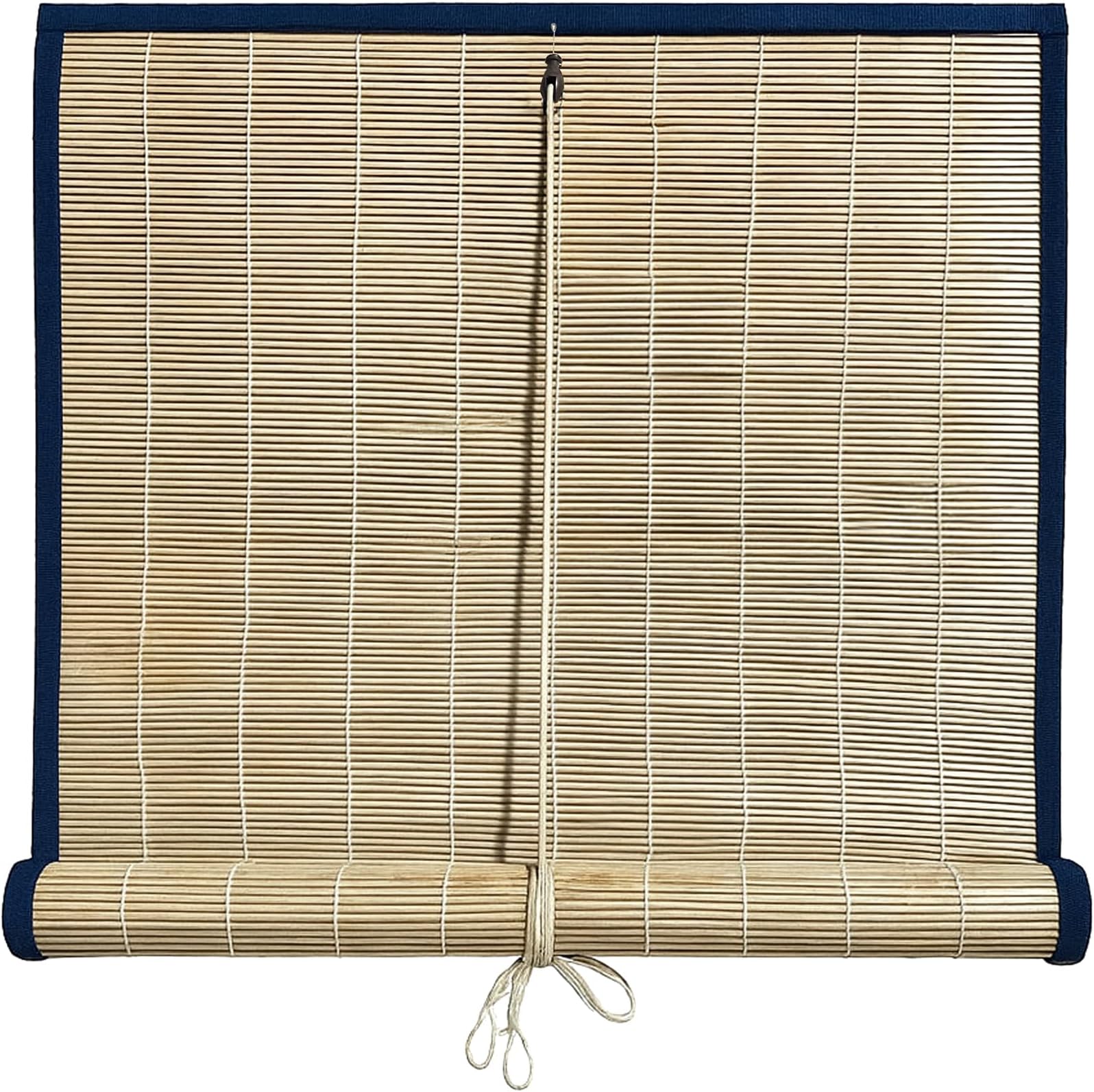 Premium Bamboo Roll-up Window Blind 4 Feet Width X 10 Feet Height Chick Closer Curtain/Screen for Balcony/Windows/Outdoors/Door/Kitchen- Beige