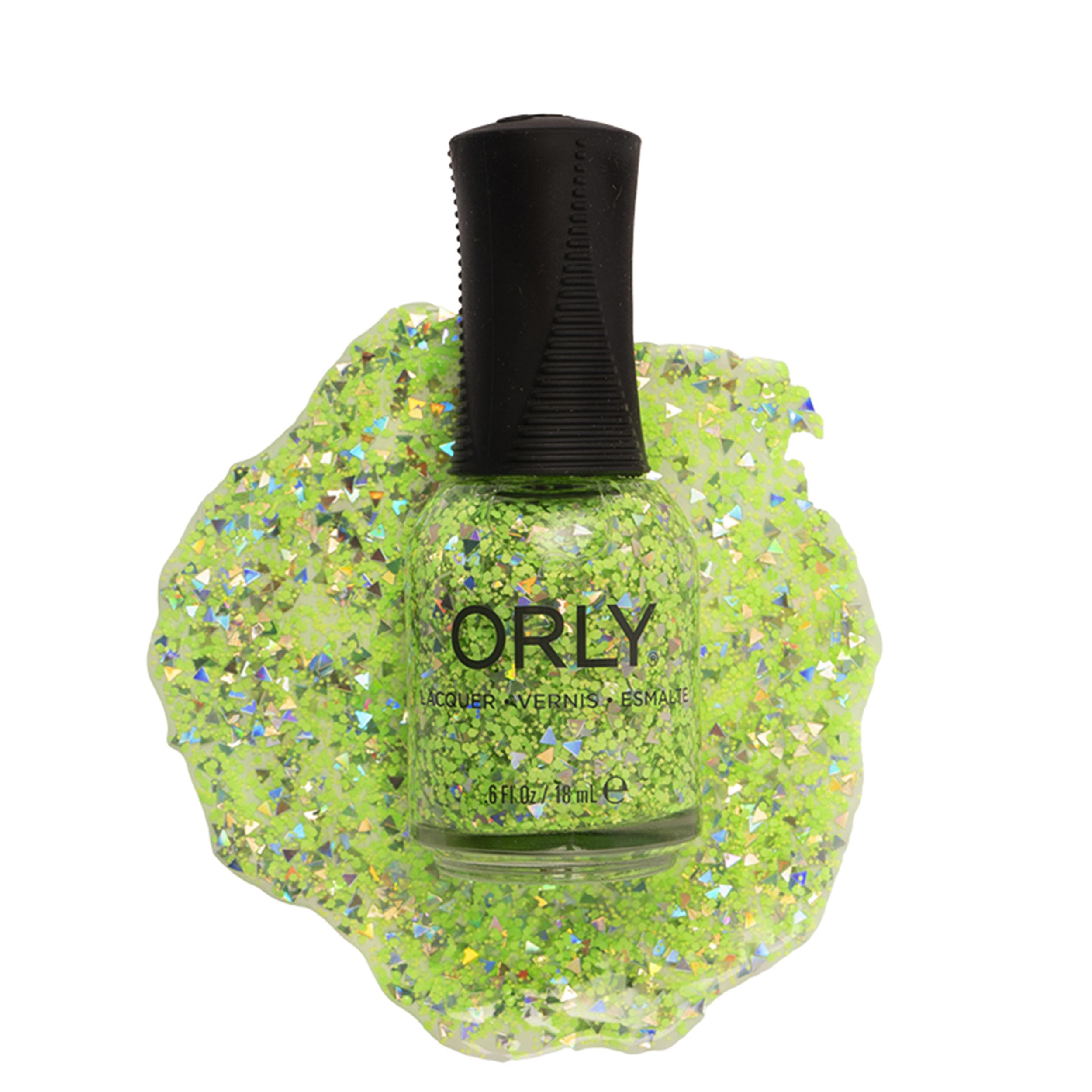 Orly Neon Nail Polish Colors for Summer | Bright Shades and a Confetti Topper for Summer Neon Nails | 0.6fl oz (Hey Bestie, 0.6 fl oz)