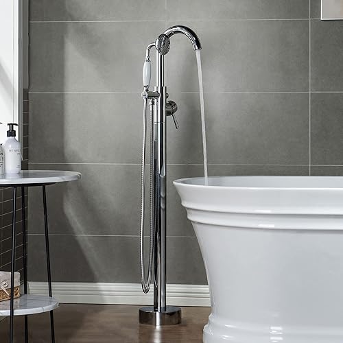 WOODBRIDGE WOODBRIDGEE F0002-CHVT grifo de llenado de bañera independiente con acabado de ducha de mano cromado F0002-CHVT Chorme I