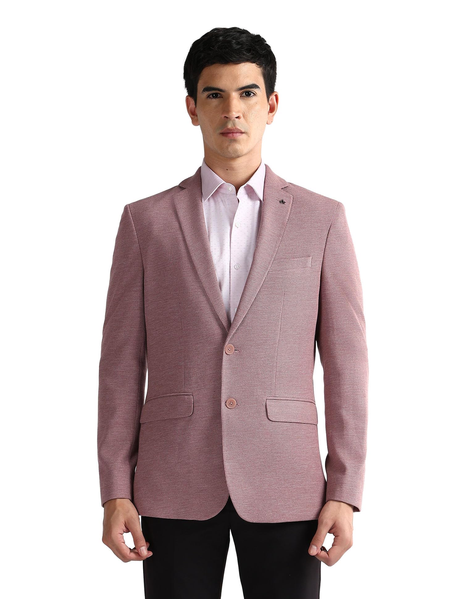 Men's Knitted Zero Calorie Slim Fit Blazer-image-30