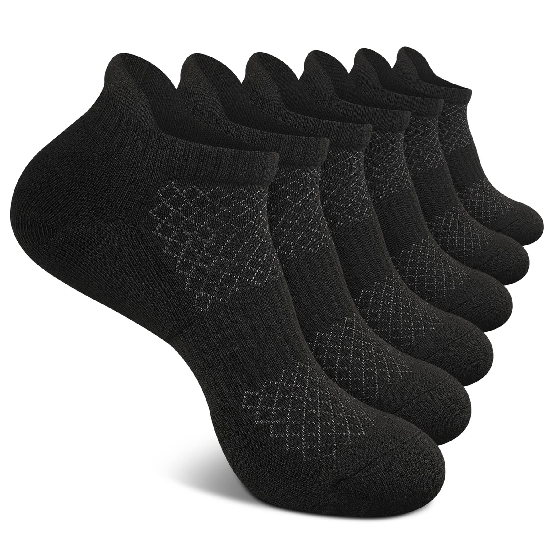 COOPLUS Mens Cotton Socks Ankle Athletic Cushion