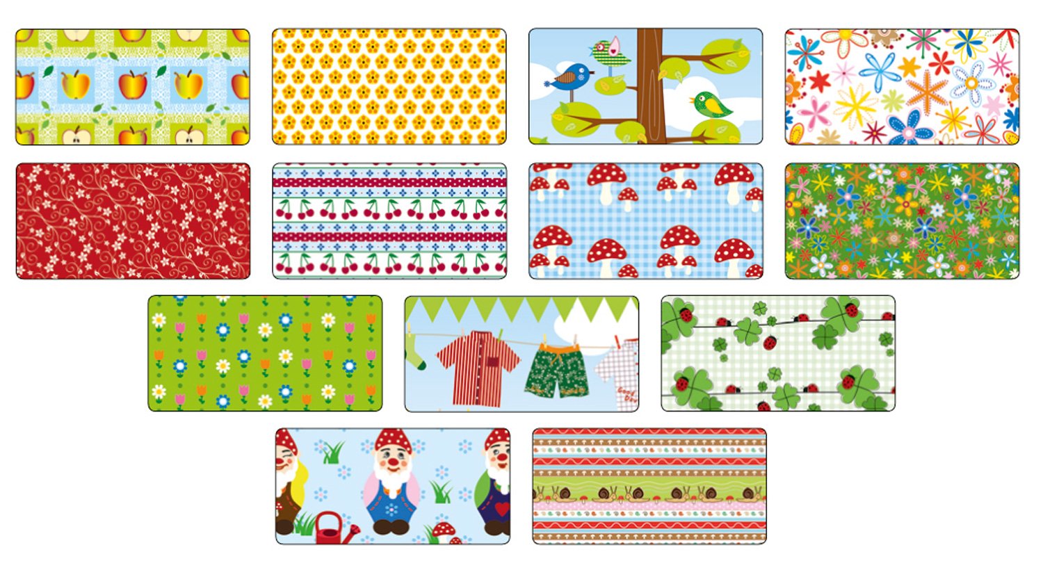 folia 47109 – karton z motywem ogrodowym, 50 x 70 cm, 270 g/m², 13 arkuszy – podstawa do różnorodnych prac ręcznych i pomysłów