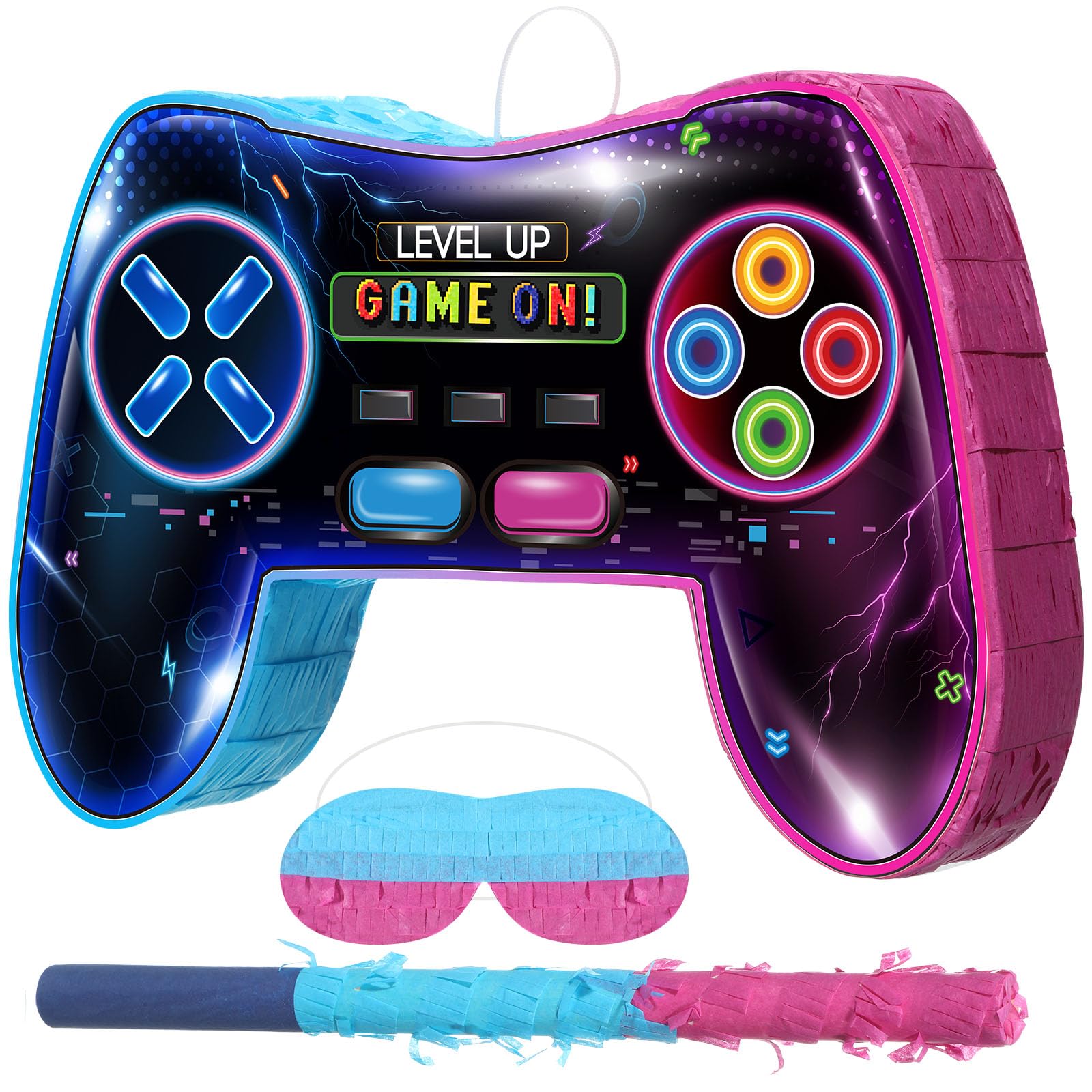 Pasimy Video Game Controller Piñata, 15.75 x 10.31 Inch