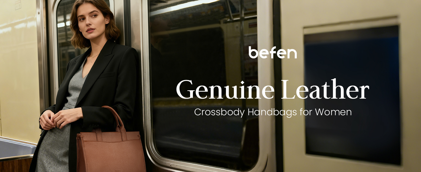 Bolso Tote de Cuero Genuino para Mujer con Asa Superior miniatura 7