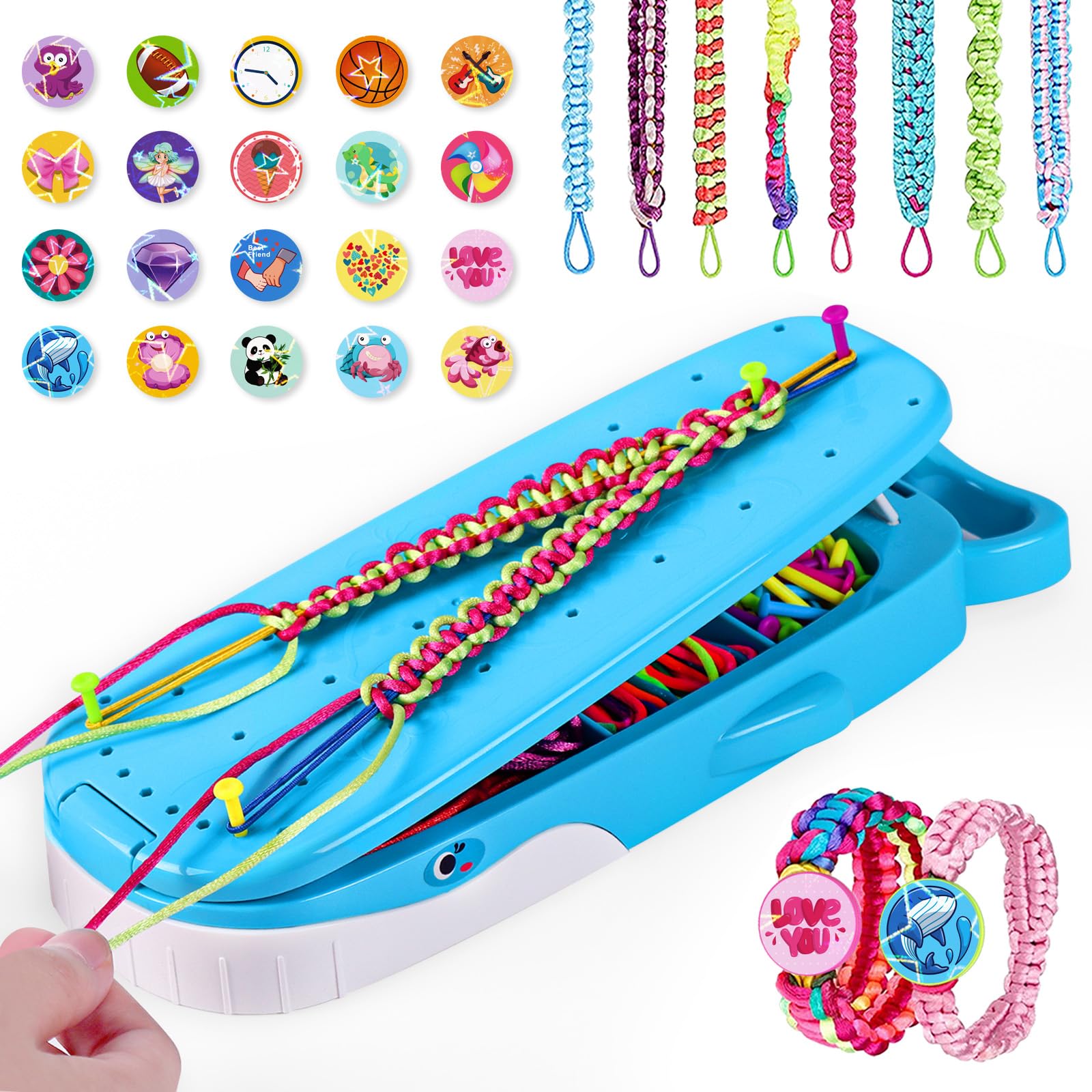 Fyihoxi 15 Piezas Pulsera de la Amistad Juego, Kit de Fabricación de Pulseras para Niñas, Friendship Bracelet Making Kit para Niña Regalo Cumpleaños Navidad 6-12 Años Fyihoxi 15 Piezas Pulsera de la Amistad Juego, Kit de Fabricación de Pulseras para Niñas, Friendship Bracelet Making Kit para Niña Regalo Cumpleaños Navidad 6-12 Años