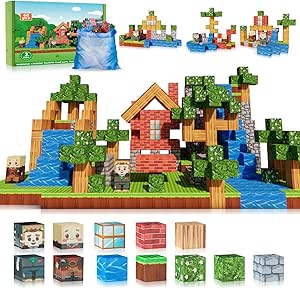 Amazon.com: Magnetic Blocks 68PCS Building Blocks Magnet Cube Toys ...