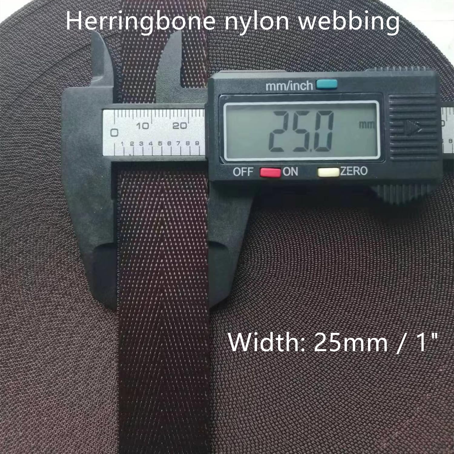 Taśma polipropylenowa, nylonowy pasek parciany o szerokości 1 cala, wielokolorowy, wiele rozmiarów do smyczy plecakowej(Lake Blue,20 yard)