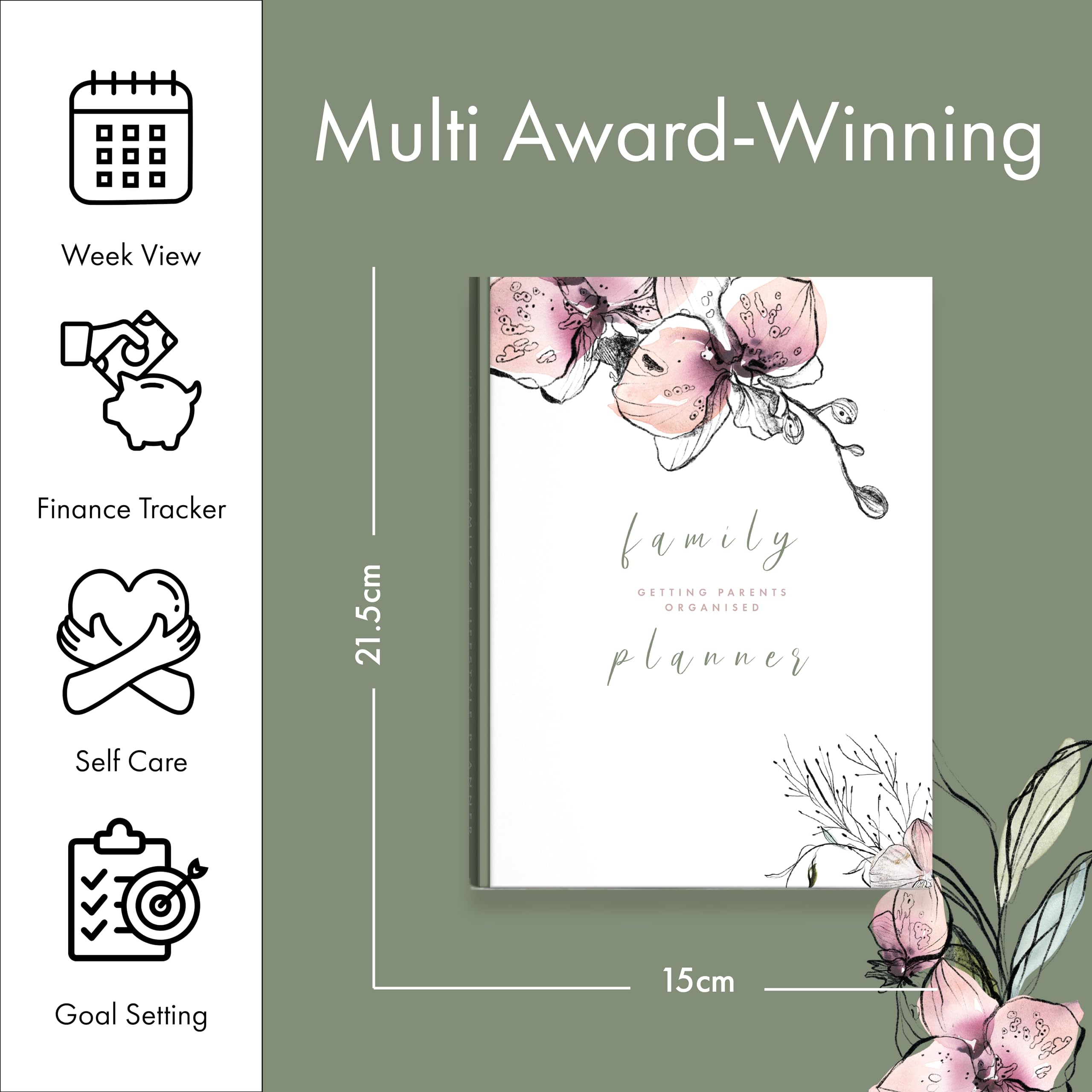 Perfect PLANNER company, Family & Lifestyle Planner, Undated A5 Personal Planner, Children's Activities, Finances, Budgets - Image 3