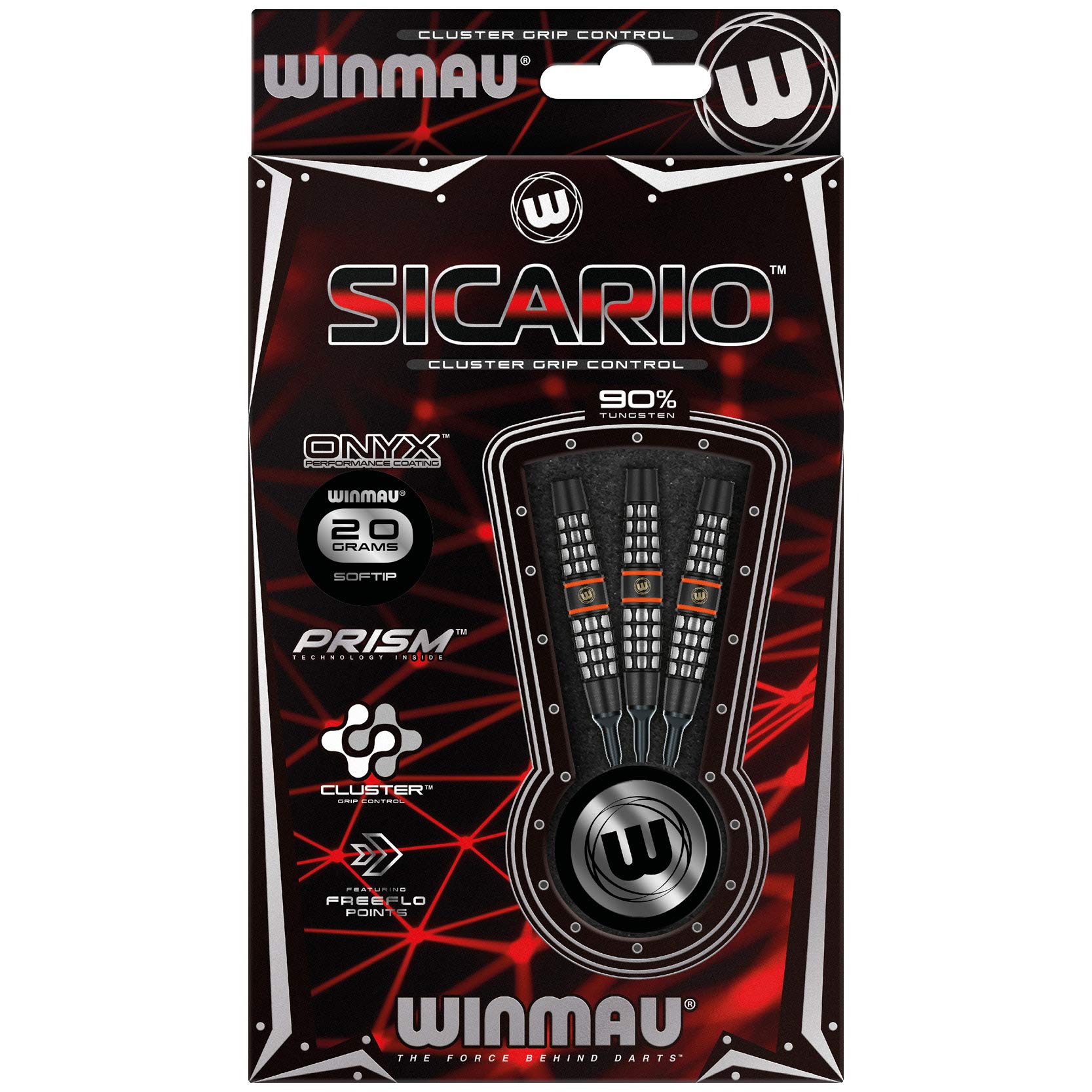 Winmau SICARIO ソフトダーツ Amazon.com : Winmau Sicario 20g Tungsten Soft Tip Darts Set