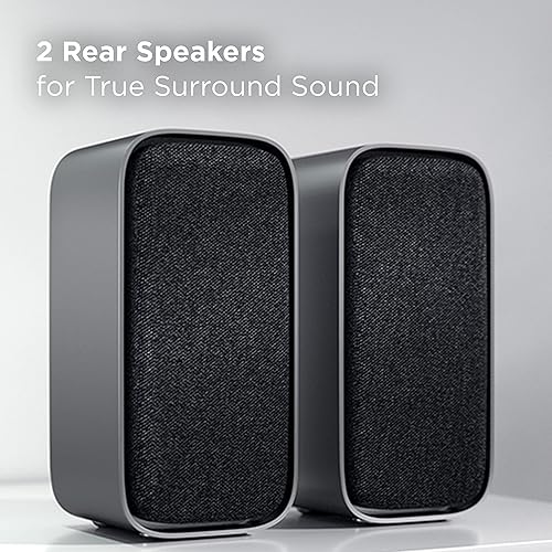 Miniatura 5 de TCL Barra de sonido de 5.1 canales con subwoofer inalámbrico (Q6510, modelo 2023), Dolby Audio, DTS VirtualX, 430W, altavoz de canal central