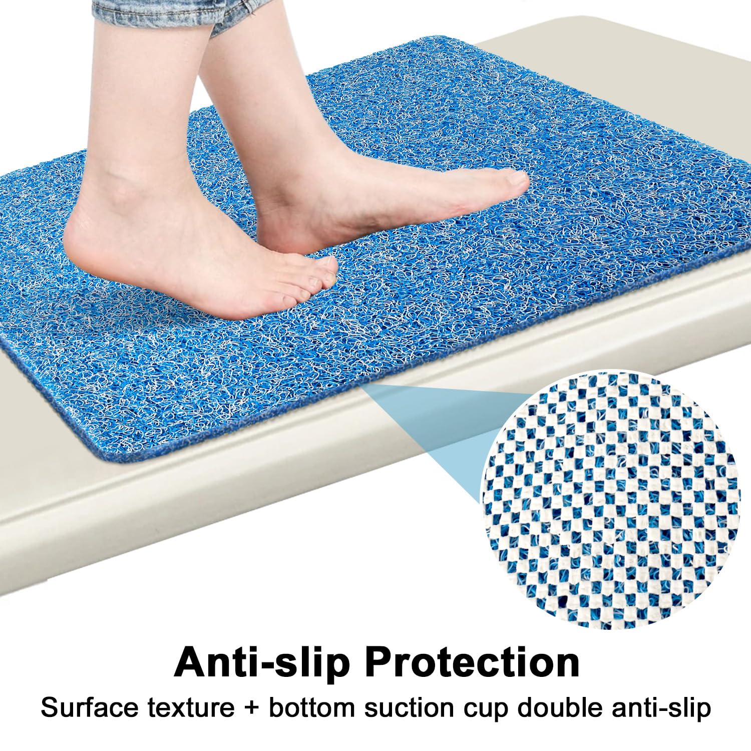Lurowo Loofah Shower Mat - Image 3