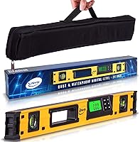 Vista 10 de Herramienta digital de nivel magnético – Nivel de torpedo y transportador de 10 pulgadas – Precisión maestra – IP54 a prueba de polvo e impermeable