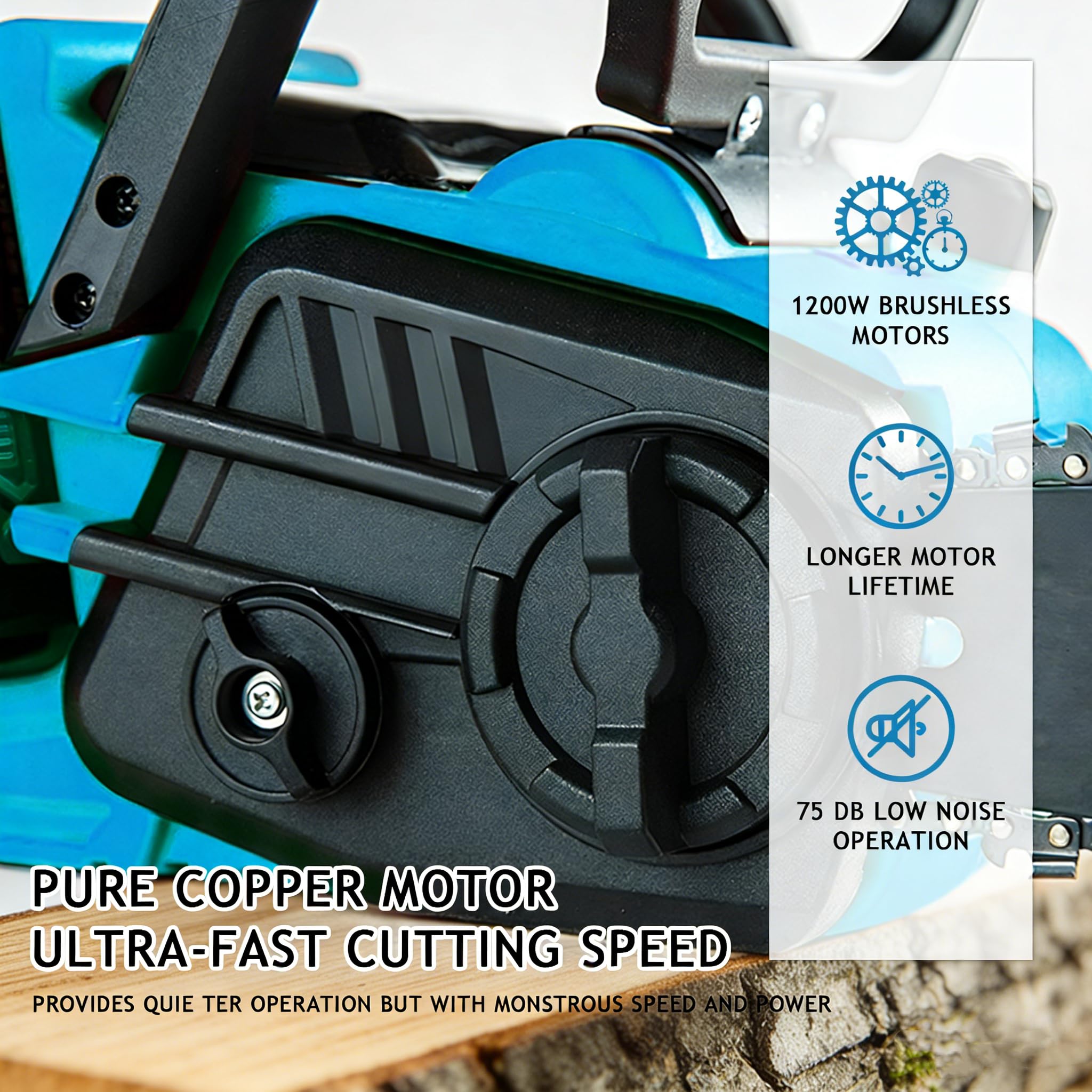 Motosierra eléctrica con batería compatible con Makita 18 V | Motosierra Bateria, 16 Pulgadas Motosierra Eléctrica Bateria, Motosierra Inalámbrica Portátil