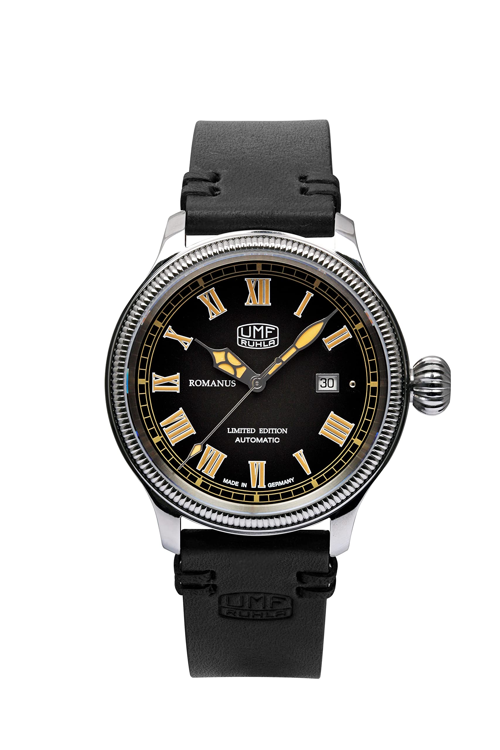 UMR Ruhla Automatikuhr Herrenuhr Mit Lederband, 42 Mm, 80271, Made In Germany Cs04610m9