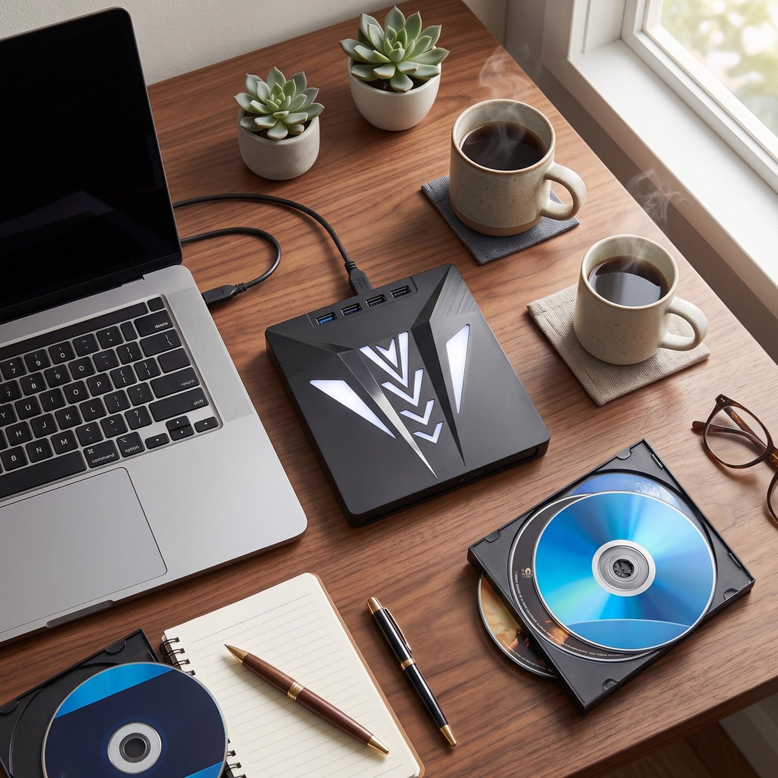 Unidad de CD Externa, Grabadora de CD, Grabadora de y DVD Externa