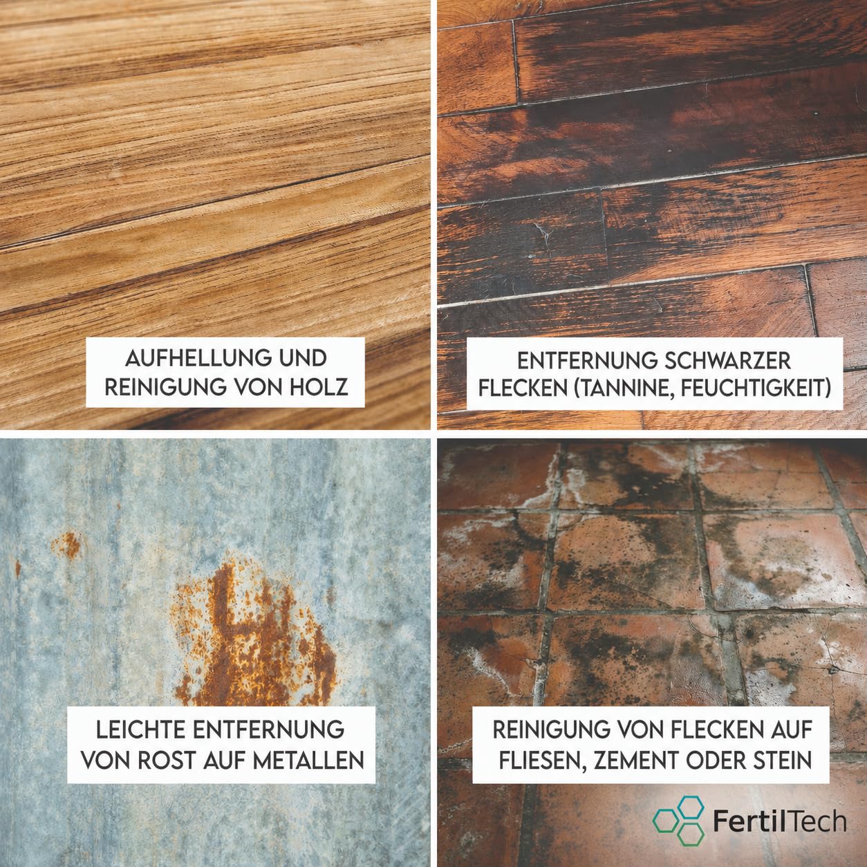 Oxalsäure 3 kg – Hochreines Kleesalz ≥ 99,6 % | Kraftvoller Reiniger für vergrautes Holz, Marmor, Aluminium, Metalle, Böden | Für Haushalt, Werkstatt, Renovierung, DIY